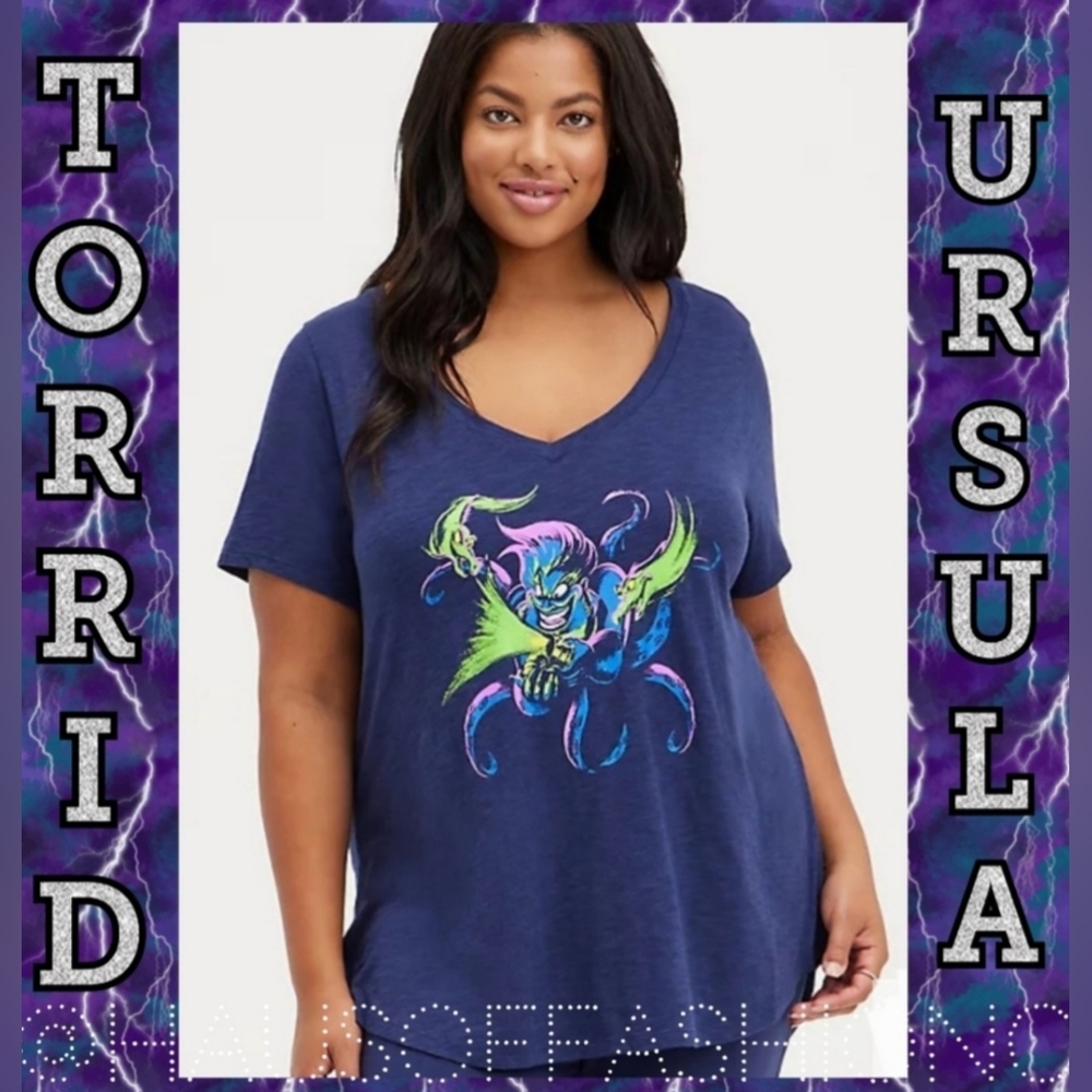 TORRID Disney Villains Ursula Sleep Top! NWT!